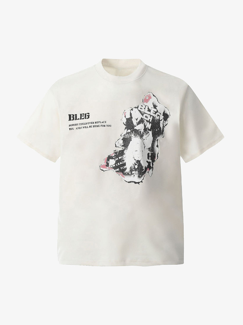 Street Hip-hop Portrait Print T-shirt