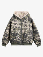 Theprecipice Camouflage Fur Hooded Jacket - 2353