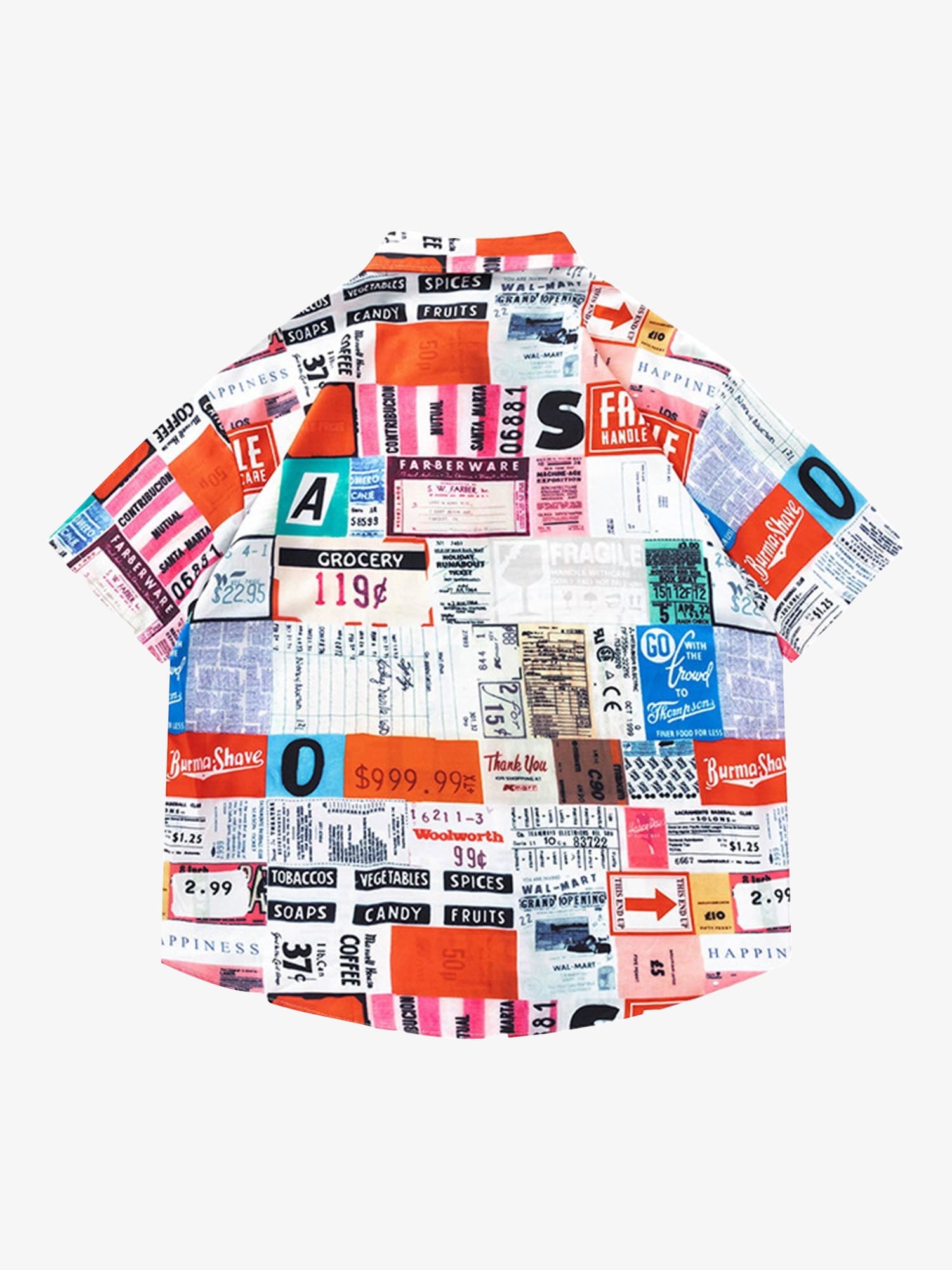 Theprecipice Street Full Printed Short-sleeved Shirts - 2259