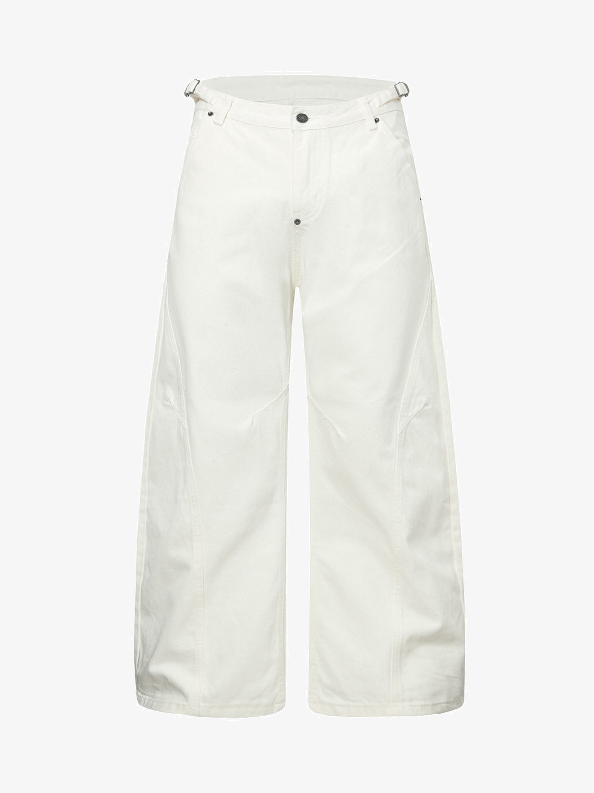 Washed Distressed Deconstructed Pleated Scimitar Jorts