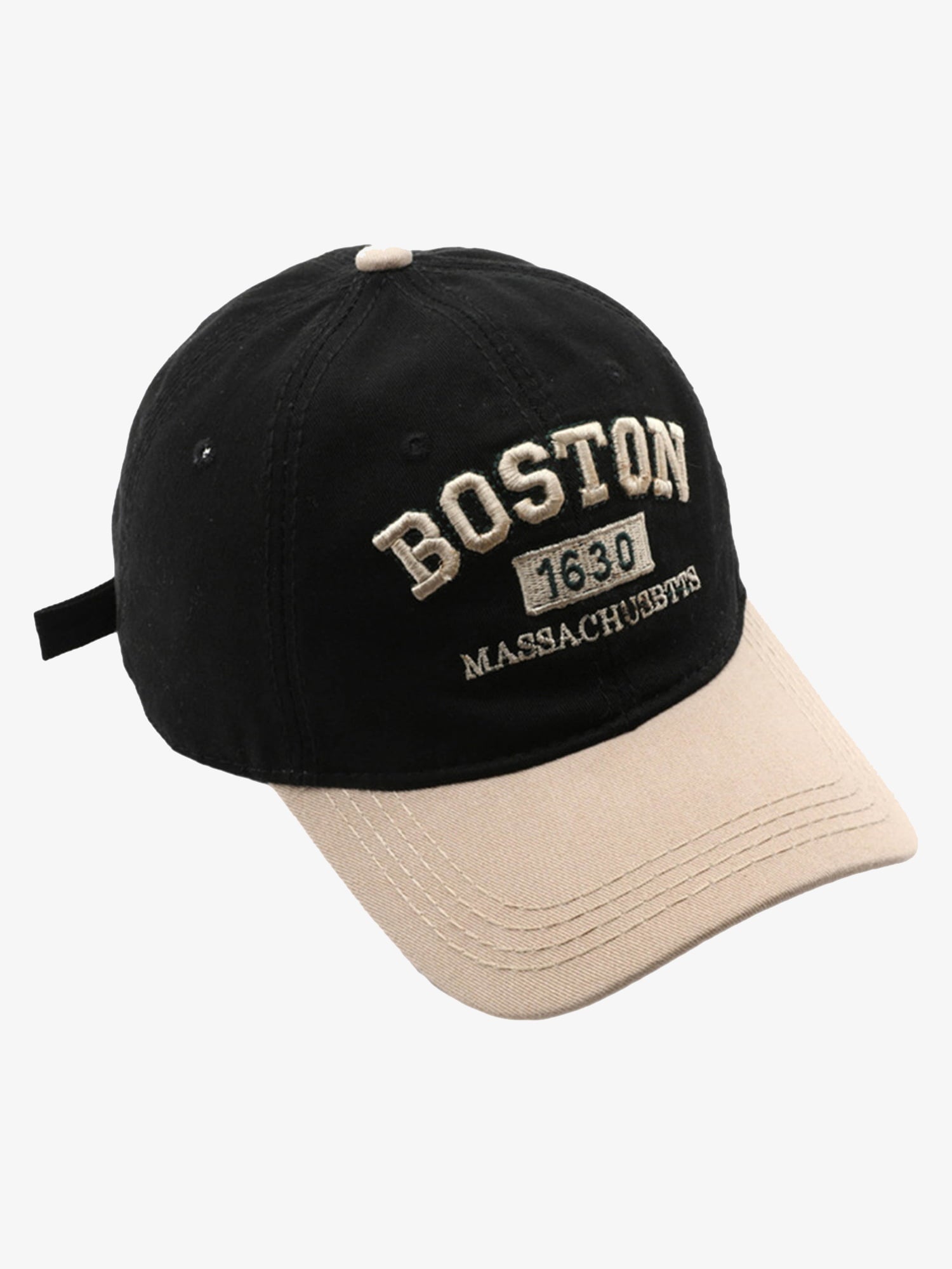 Theprecipice Retro Colorblocked Monogrammed Embroidered Cap