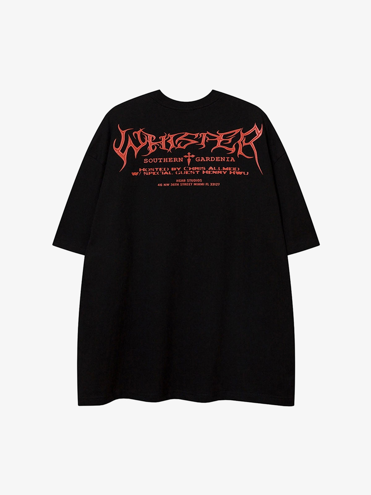 Crow Erosion Shadow Hip-Hop T-shirt - 2090