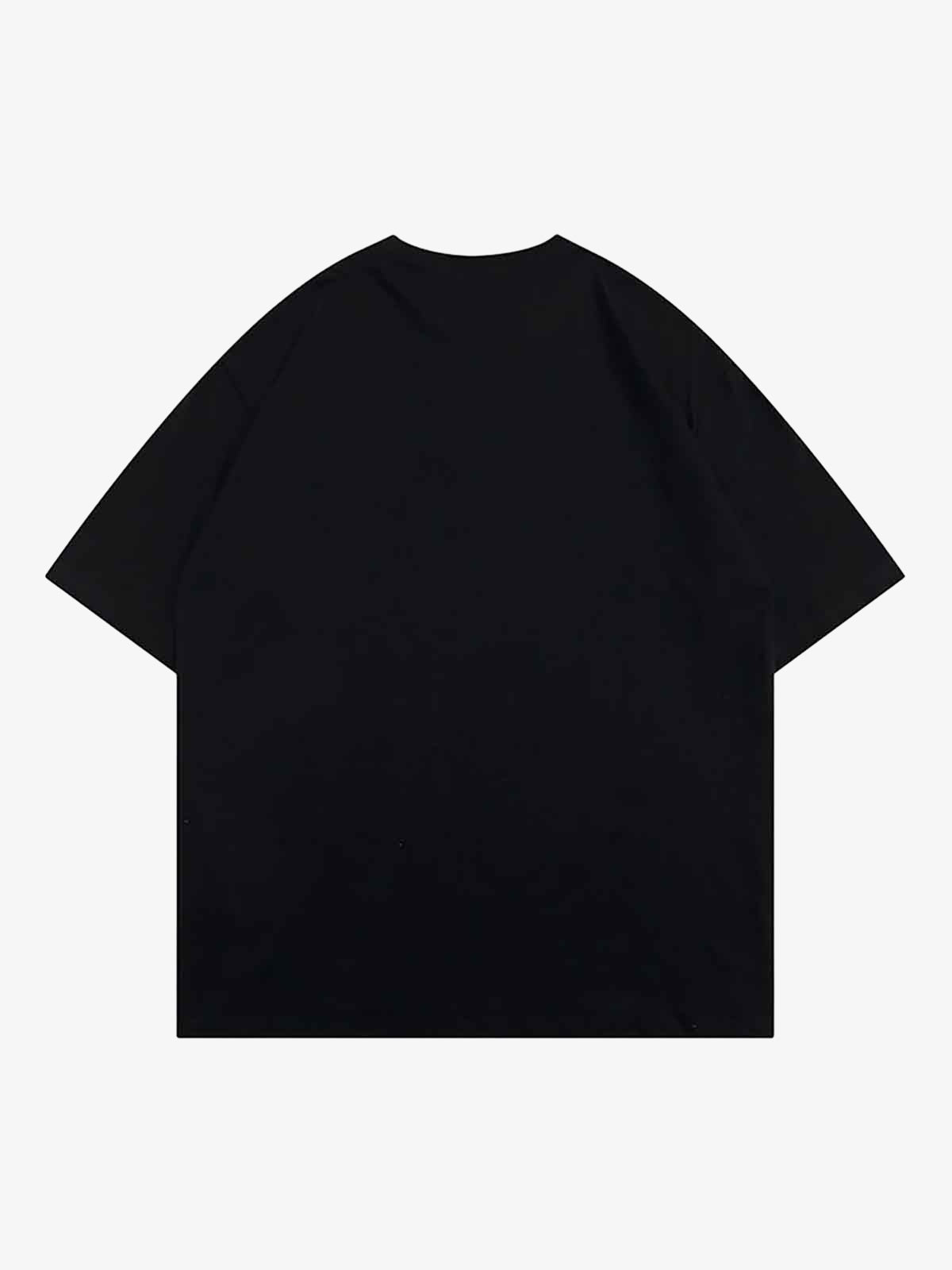 Theprecipice Masked Gangster Portrait Printed T-Shirt-1533