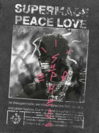 Theprecipice Gangsta Rapper Oversize Graphic T-shirt  - 1990