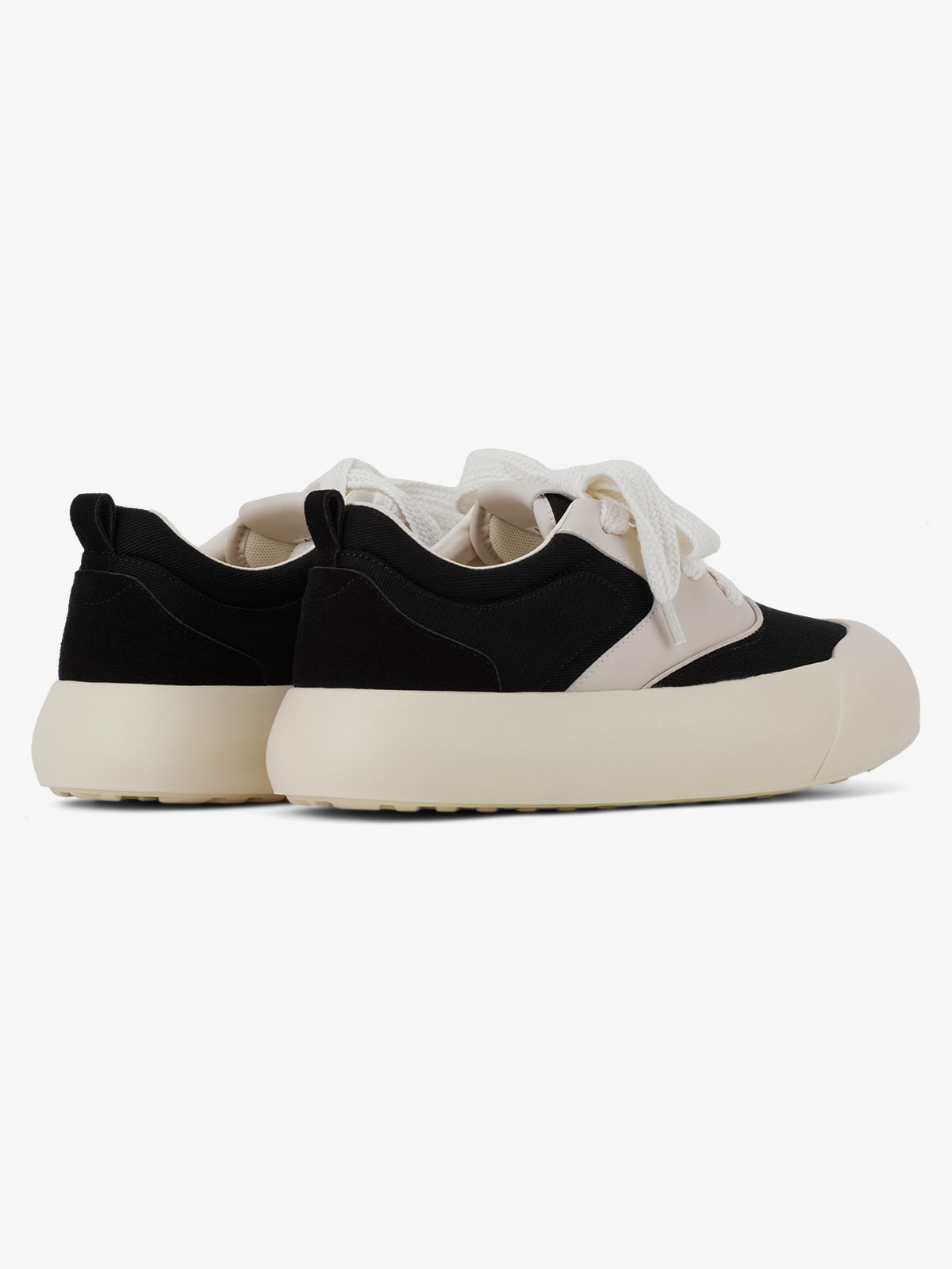 Theprecipice Chunky Round-Toe Color-Block Rap Sneakers