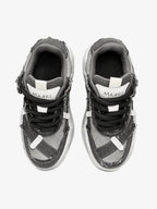 Distressed Deconstructed Split Whisker Platform Sneakers - 2602