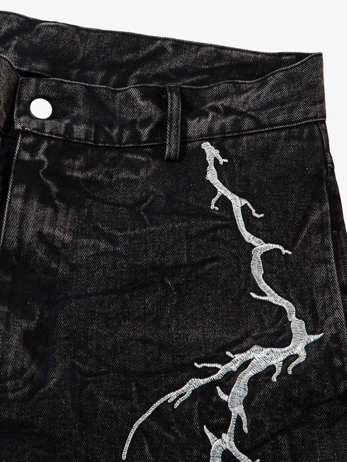Theprecipice High Street Hip-hop Distressed Washed Jeans - 2185