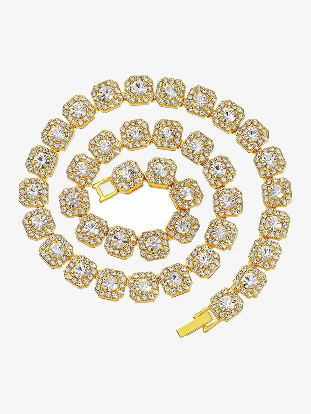 Theprecipice Round Diamond Cuban Necklace