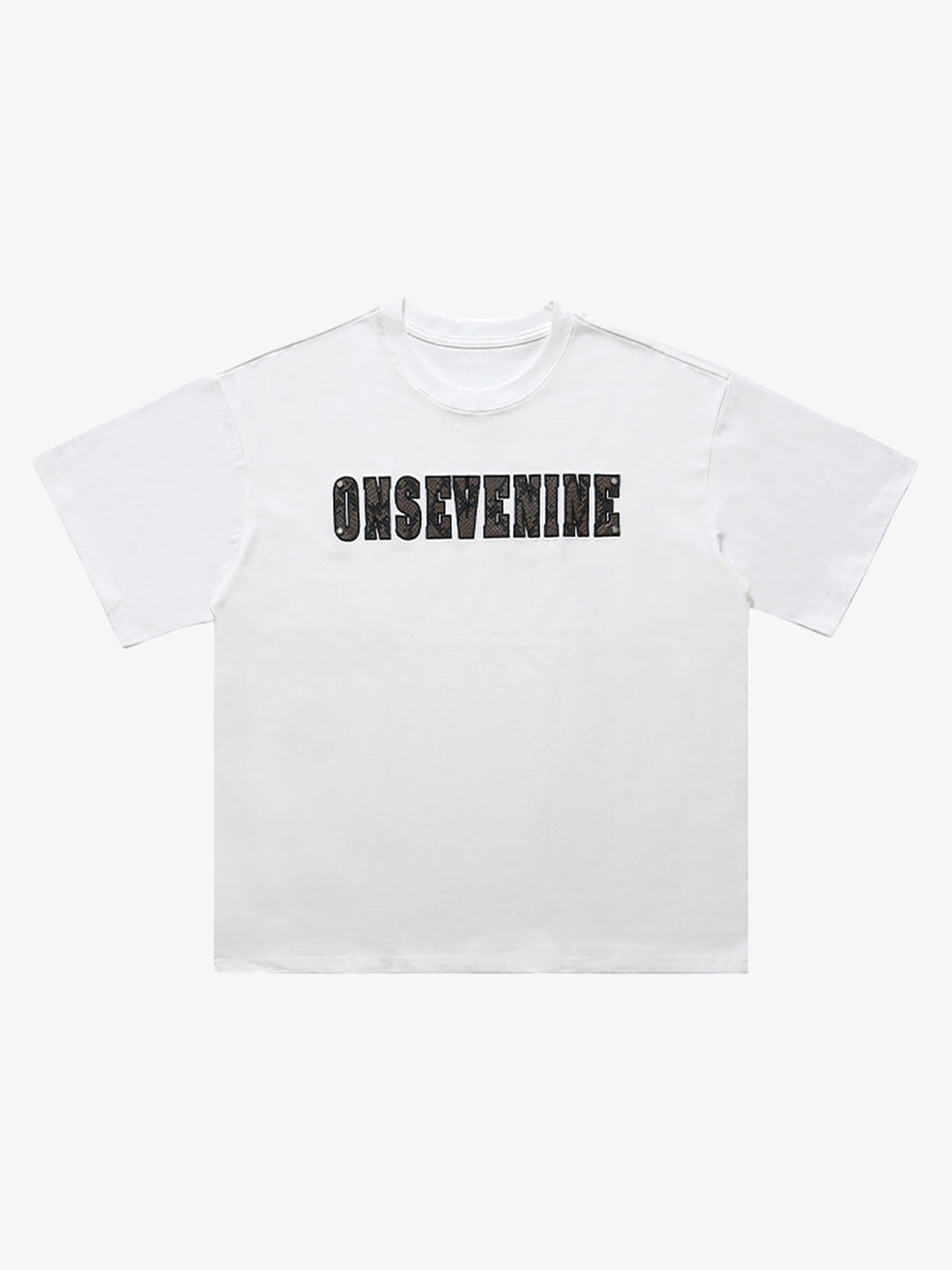Camouflage Letter Short Sleeve T-Shirt