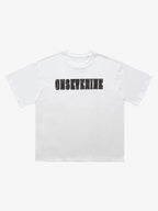 Camouflage Letter Short Sleeve T-Shirt