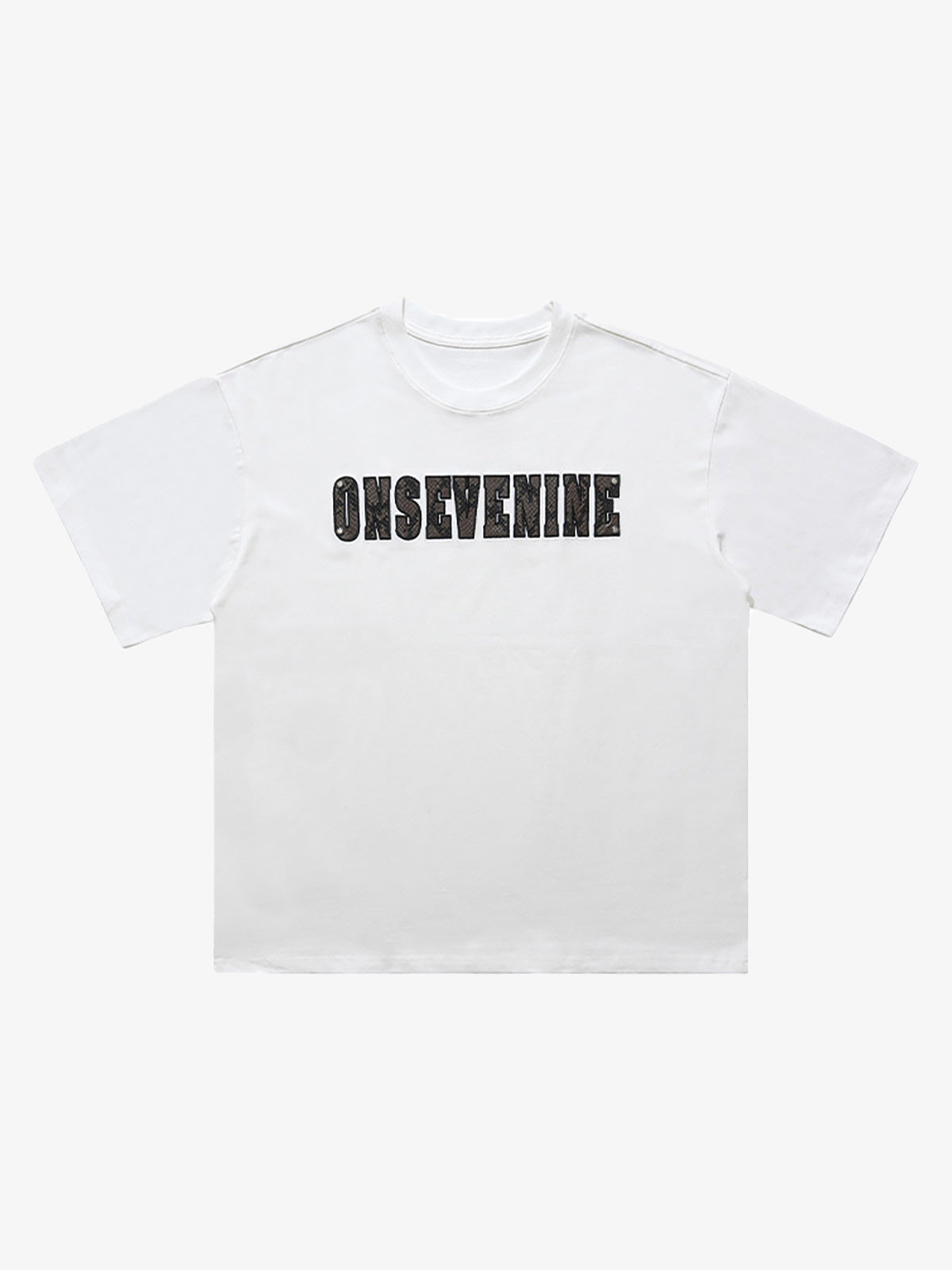 Camouflage Letter Short Sleeve T-Shirt