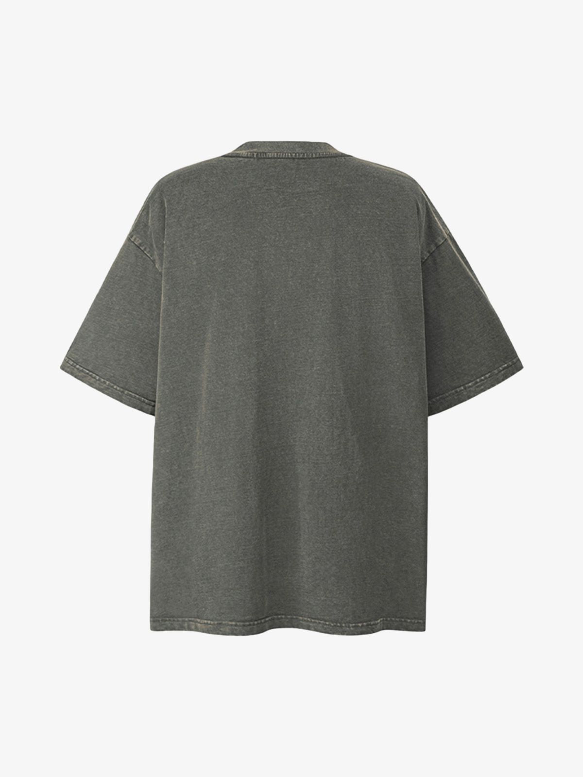 Patchwork Graphic Print Oversized Tee