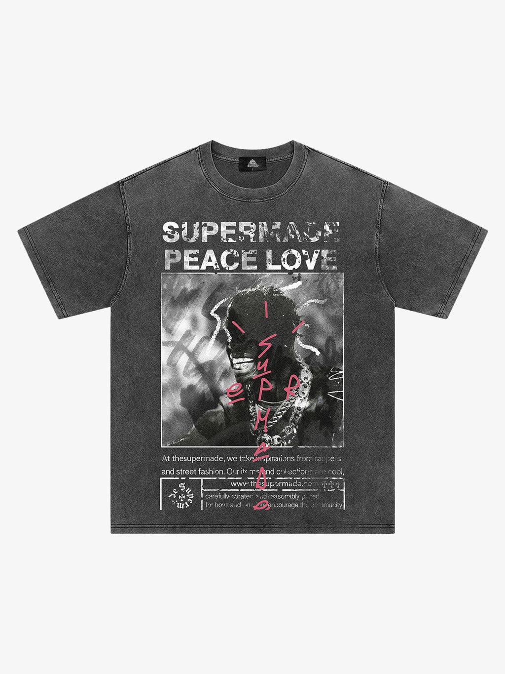 Theprecipice Gangsta Rapper Oversize Graphic T-shirt  - 1990