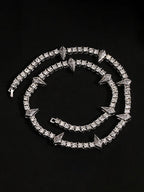 Theprecipice Hip Hop Collarbone Chain Necklace - 2221