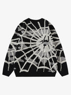 Theprecipice Spider Knit Crew Neck Sweater
