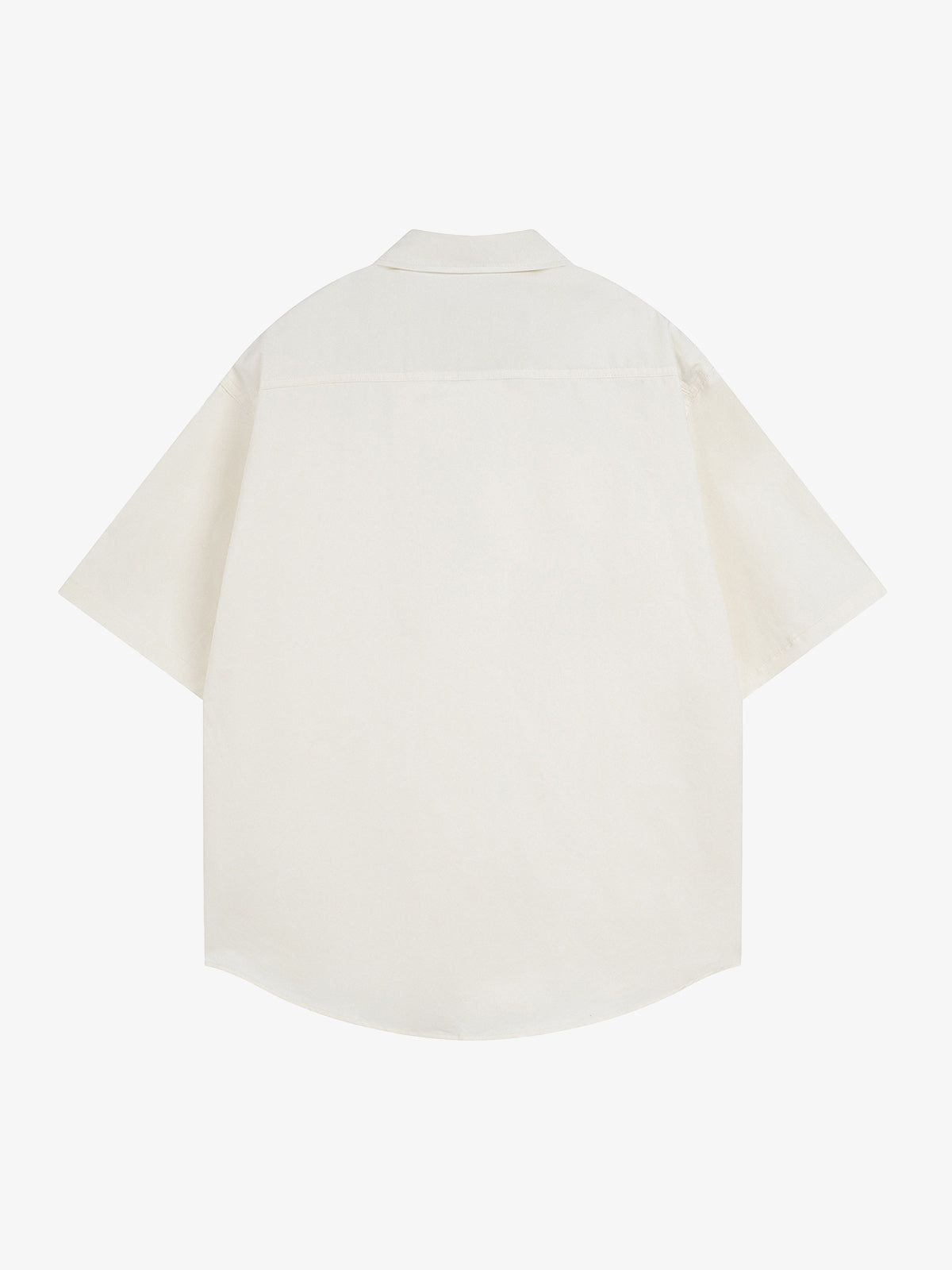 Oversized Graphic Cartoon Letter Print Short-Sleeve Shirt