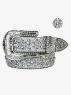 Theprecipice Studded Rhinestone Belt-1797