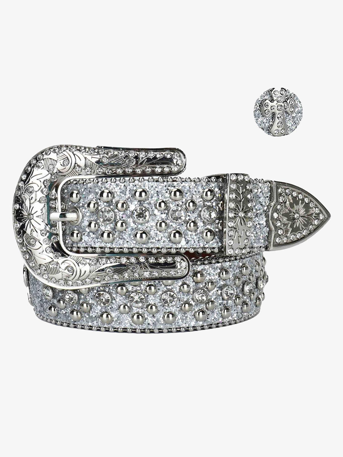 Theprecipice Studded Rhinestone Belt-1797