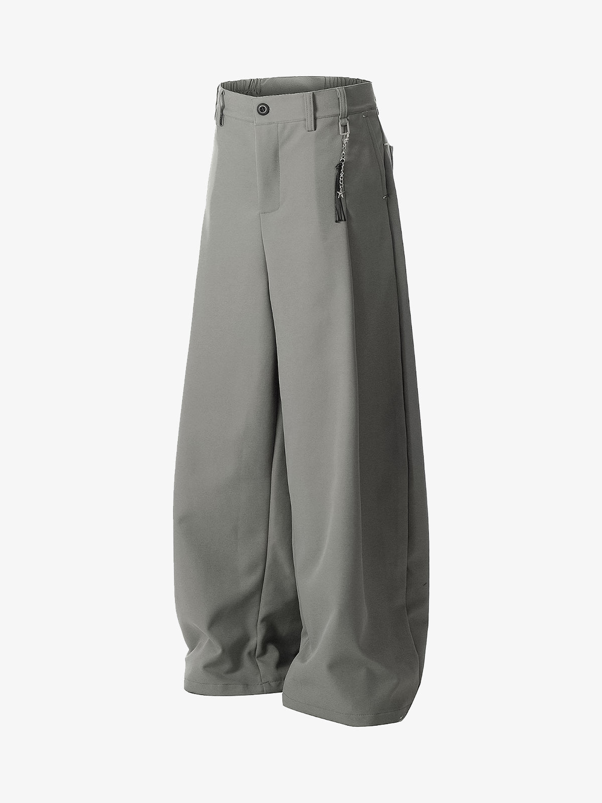 Elastic Waistband Barrel Pants - 2425