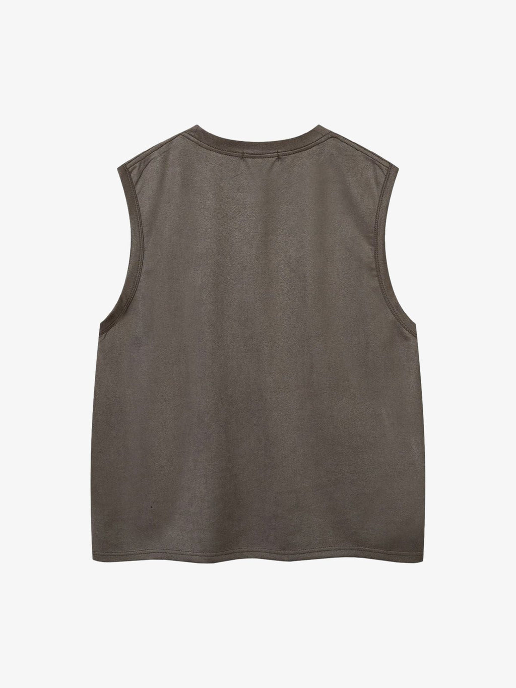 Suede Thorn Embroidered Vest