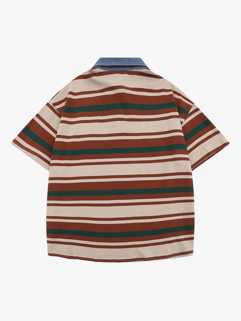 Theprecipice Vintage Striped Polo Shirt - 2165