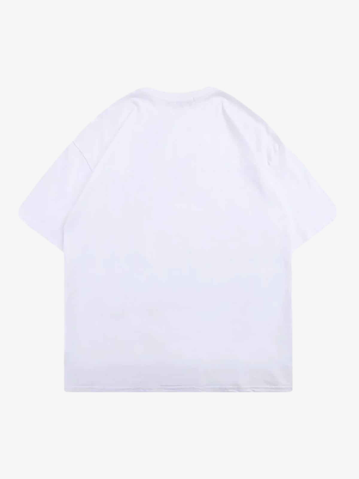 Theprecipice Masked Gangster Portrait Printed T-Shirt-1533