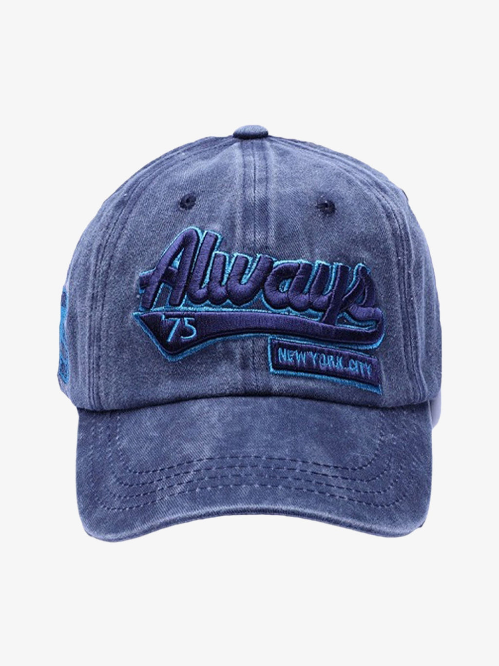 Theprecipice Vintage Embroidered Denim Washed Baseball Cap