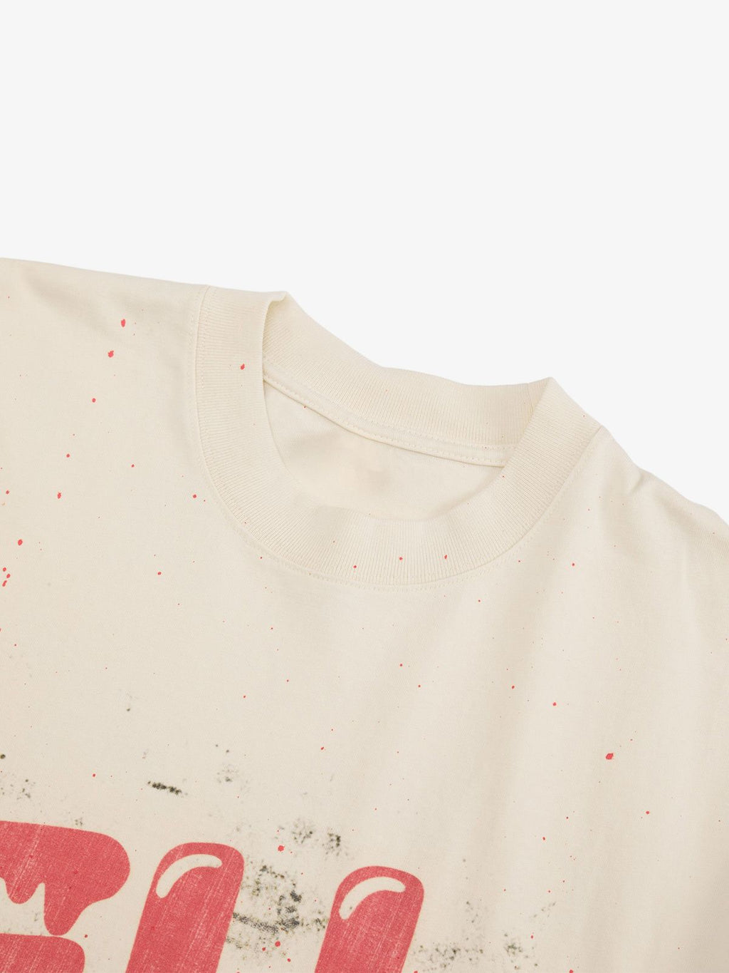 Retro Washed Dissolved Heart T-shirt