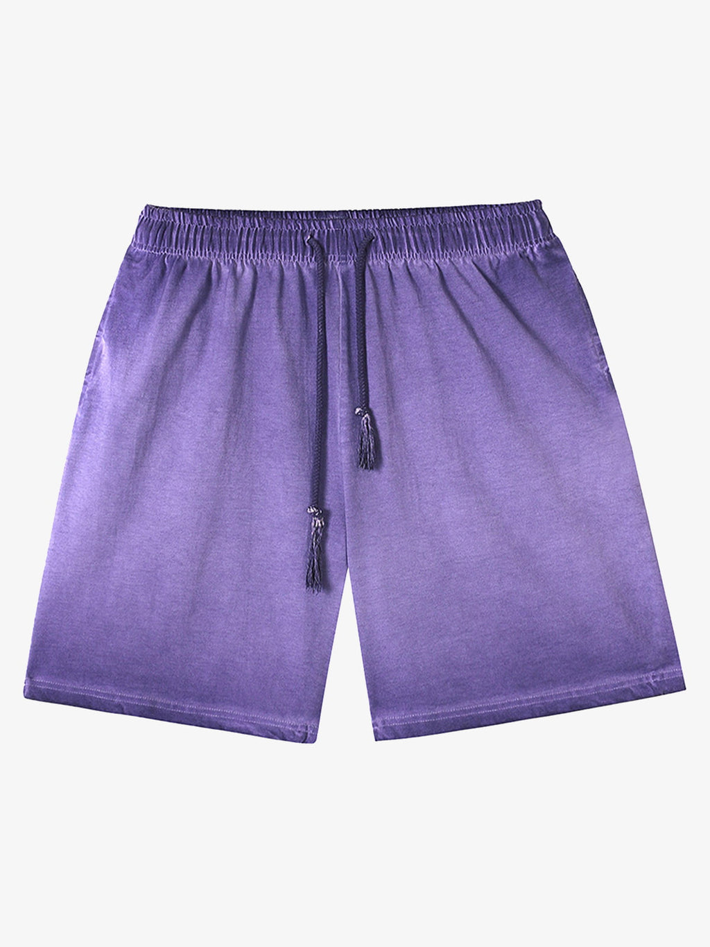 Distressed Washed Drawstring Shorts