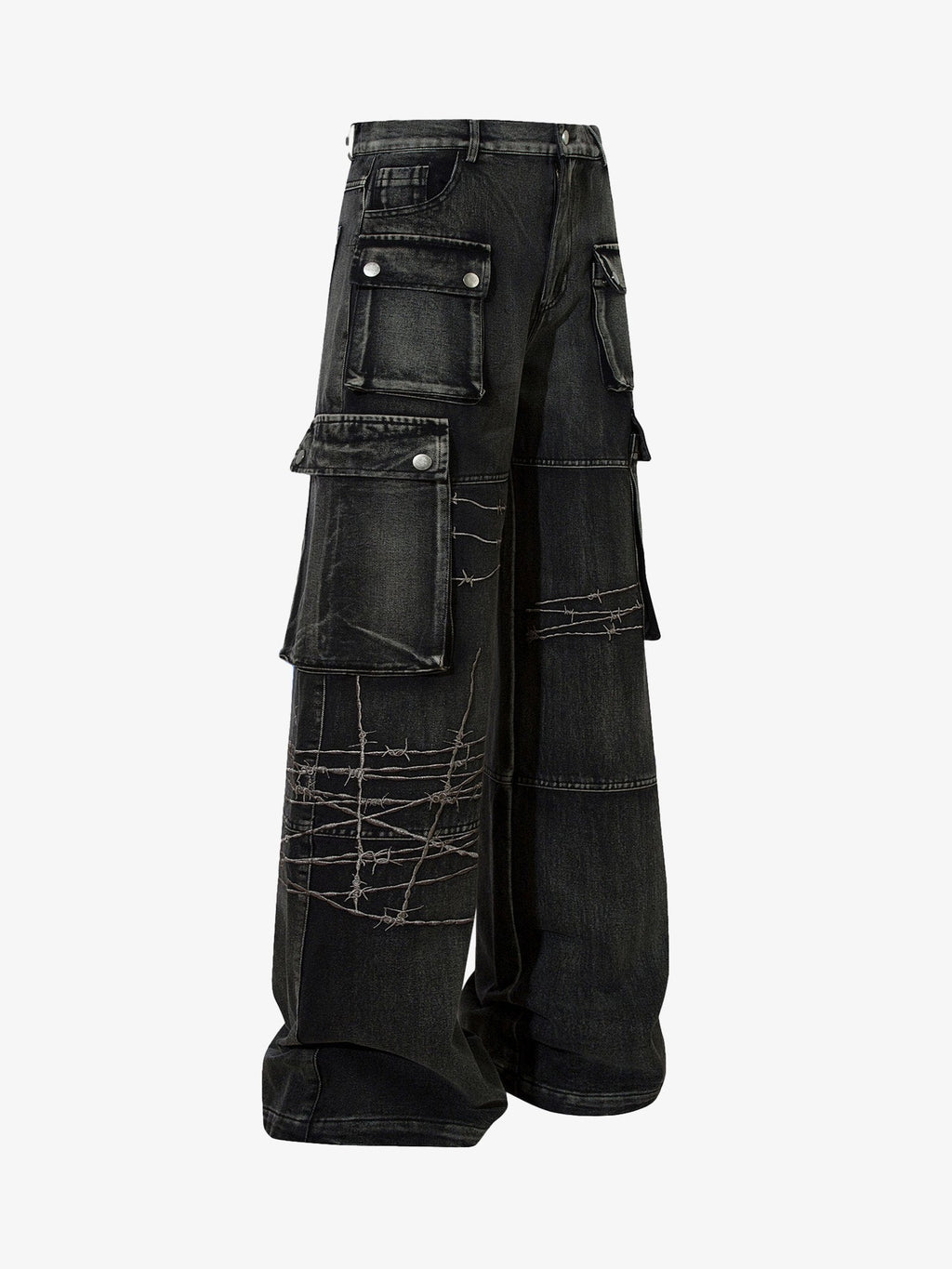Theprecipice High Street Embroidery Hip-Hop Jeans - 2122