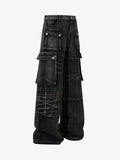 Theprecipice High Street Embroidery Hip-Hop Jeans - 2122