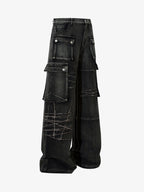 Theprecipice High Street Embroidery Hip-Hop Jeans - 2122