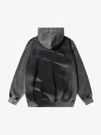 Theprecipice Tie-dye Contrasting Print Pullover Hoodie