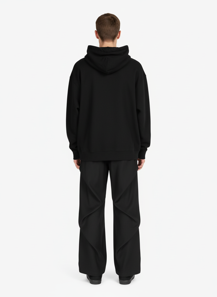Woven Retro Cleanfit Pleated Drape Pants