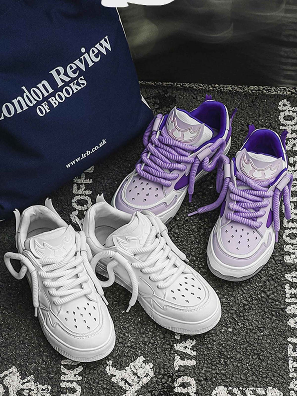 Theprecipice Niche Retro Couple Board Shoes