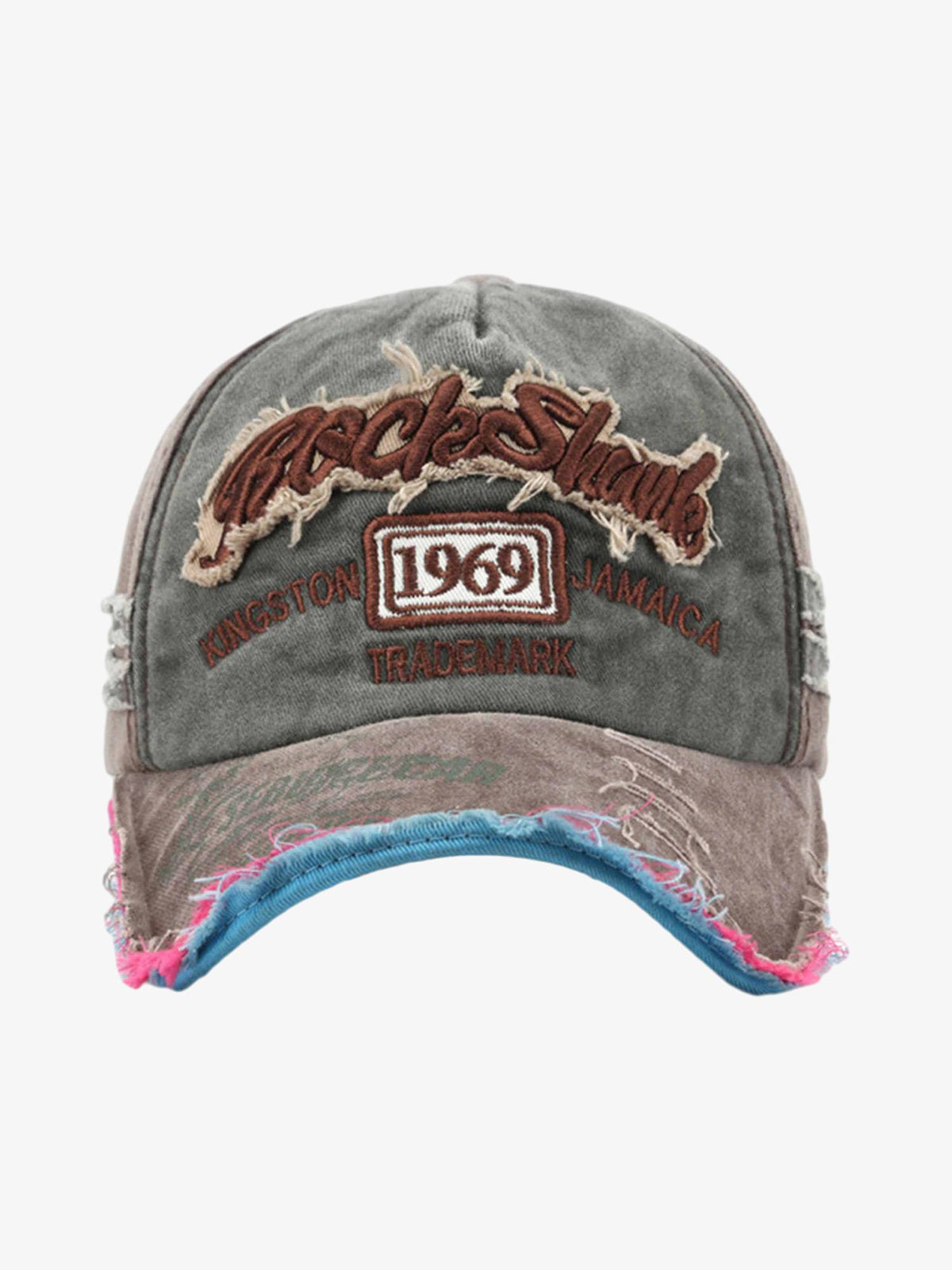 Theprecipice Retro Letter Denim Cap - 2136