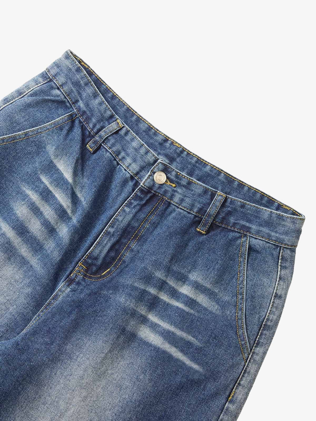 Theprecipice Homemade Large Pocket Cargo Jeans