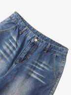 Theprecipice Homemade Large Pocket Cargo Jeans