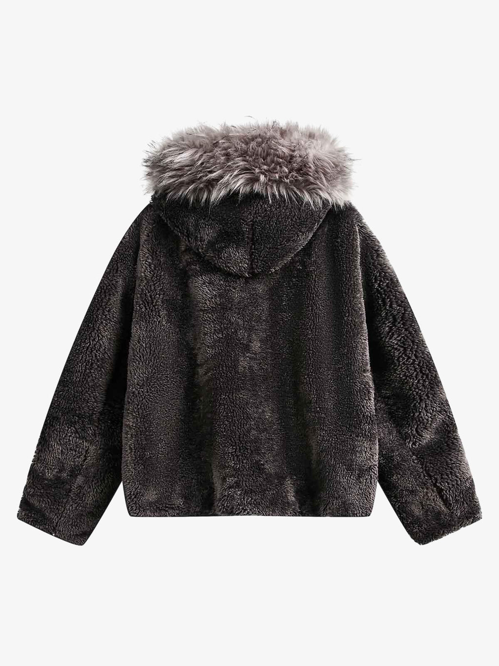 Theprecipice Fur Hooded Quilted Sherpa Jacket - 2304