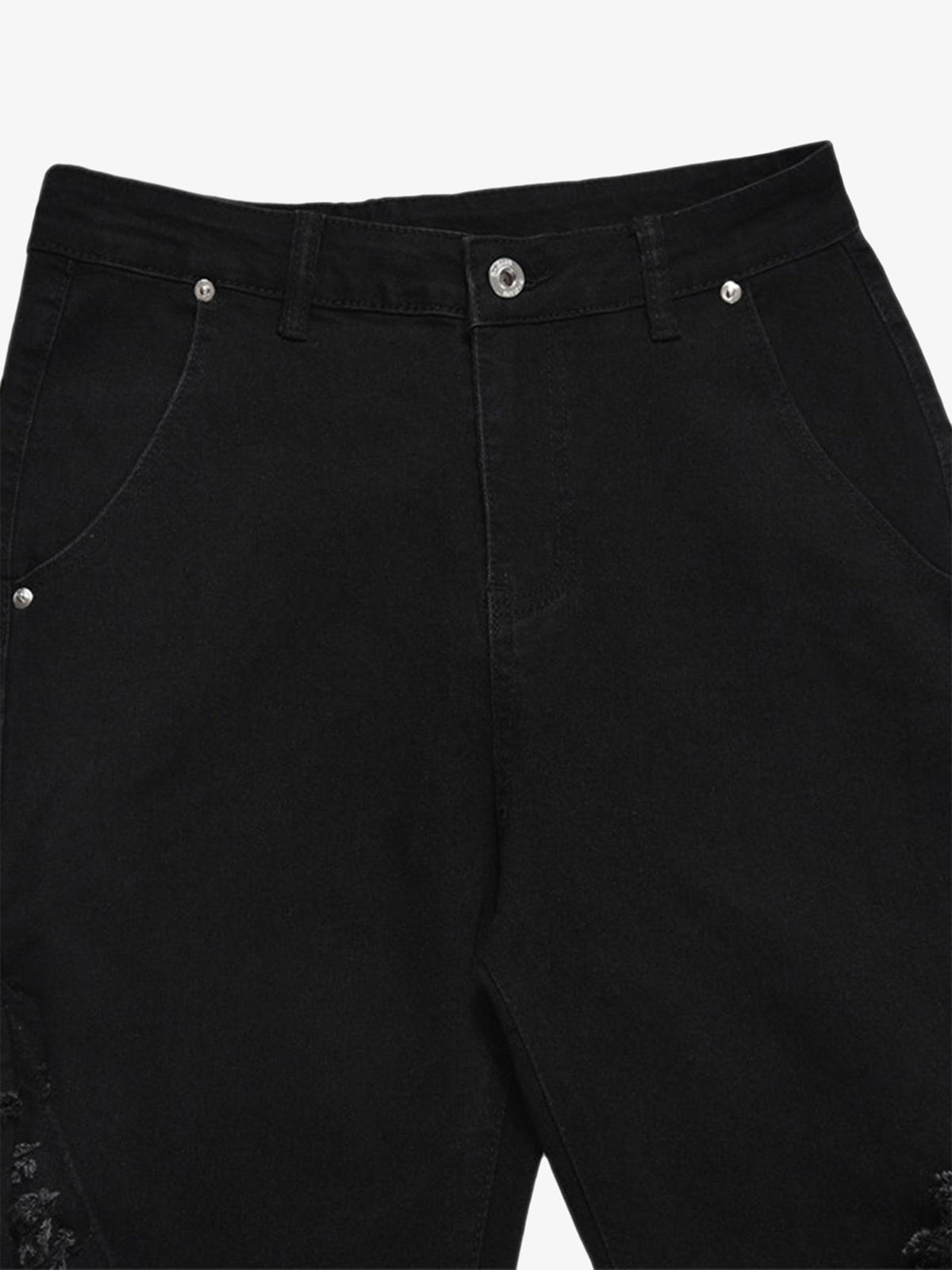 Theprecipice Vintage Rough Edge Flared Jeans - 1721