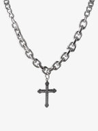 Theprecipice Black Cross Necklace -1131
