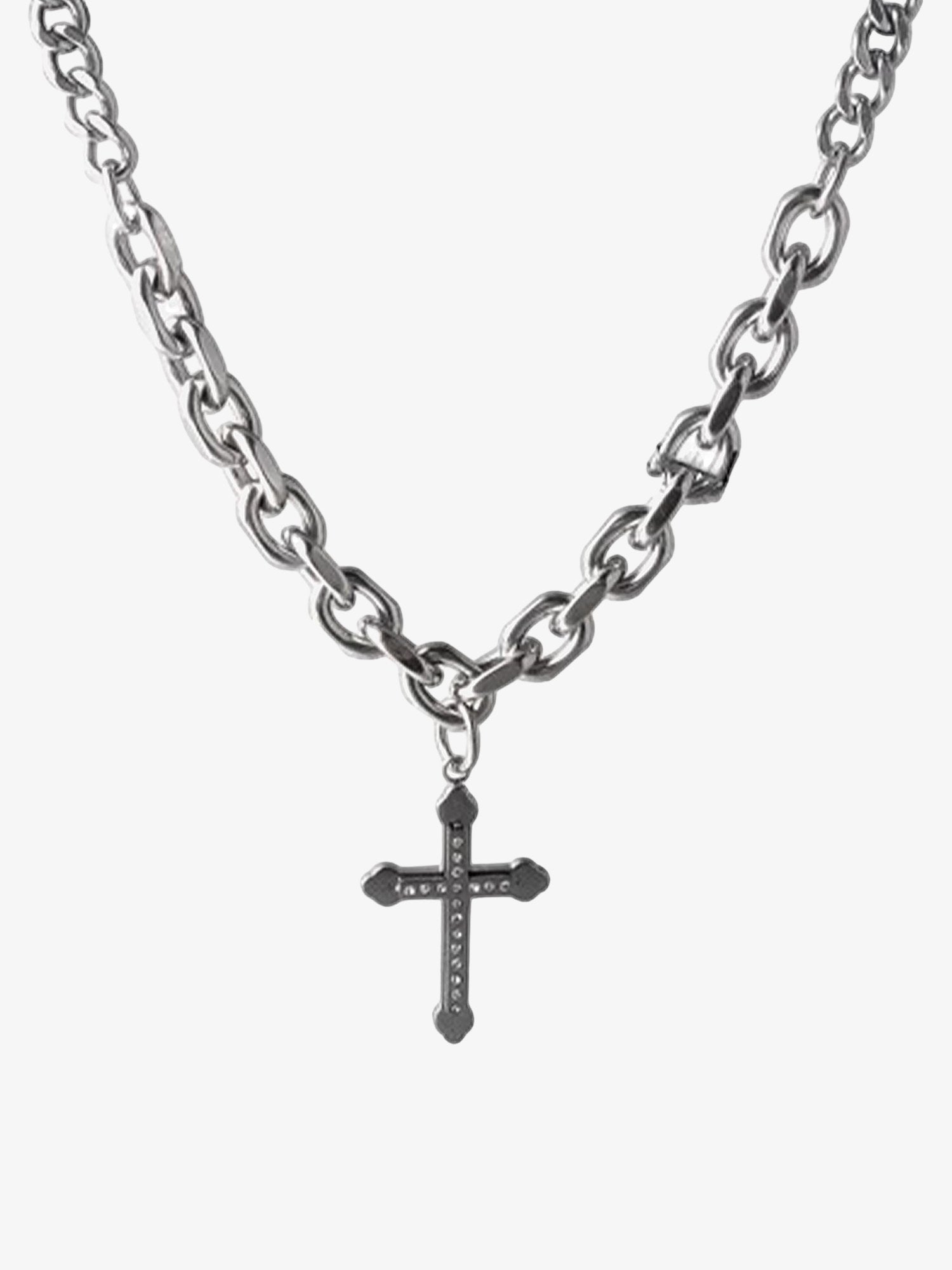 Theprecipice Black Cross Necklace -1131
