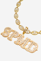 Theprecipice Hip-hop Diamond Letter Necklace - 2229