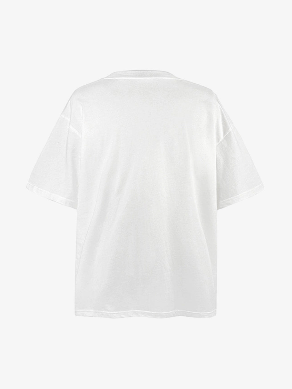 Patchwork Graphic Print Oversized Tee