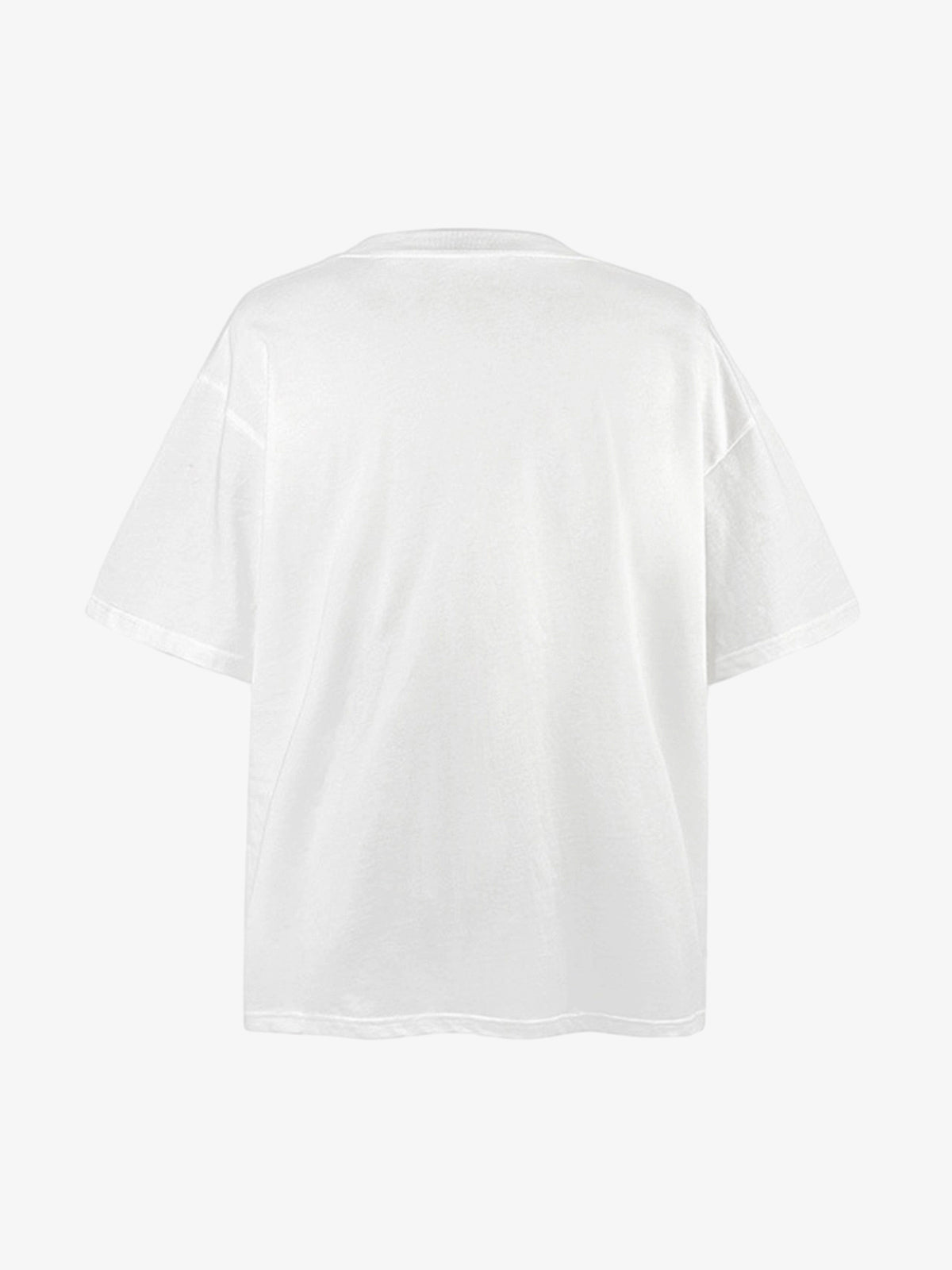 Patchwork Graphic Print Oversized Tee