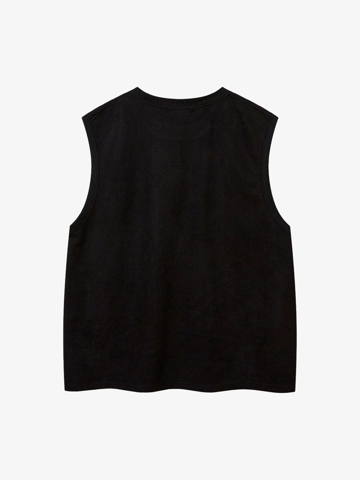 Suede Thorn Embroidered Vest