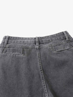 Washed Gradient Flared Jeans