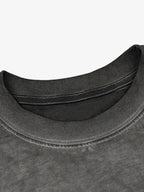 Portrait Print Crew Neck T-Shirt - 2377