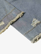 Theprecipice Washed Ripped Baggy Jeans