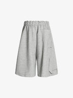 Side Pockets Drawstring Waist Casual Jorts